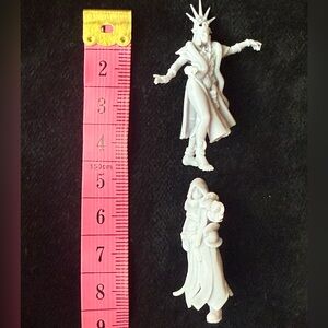 2 miniatures with base, 3D printed, roll play, D&D (H)